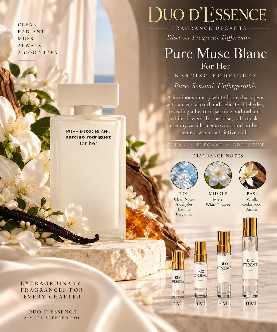 Narciso Rodriguez For Her Pure Musc Blanc – Fragrance Decant