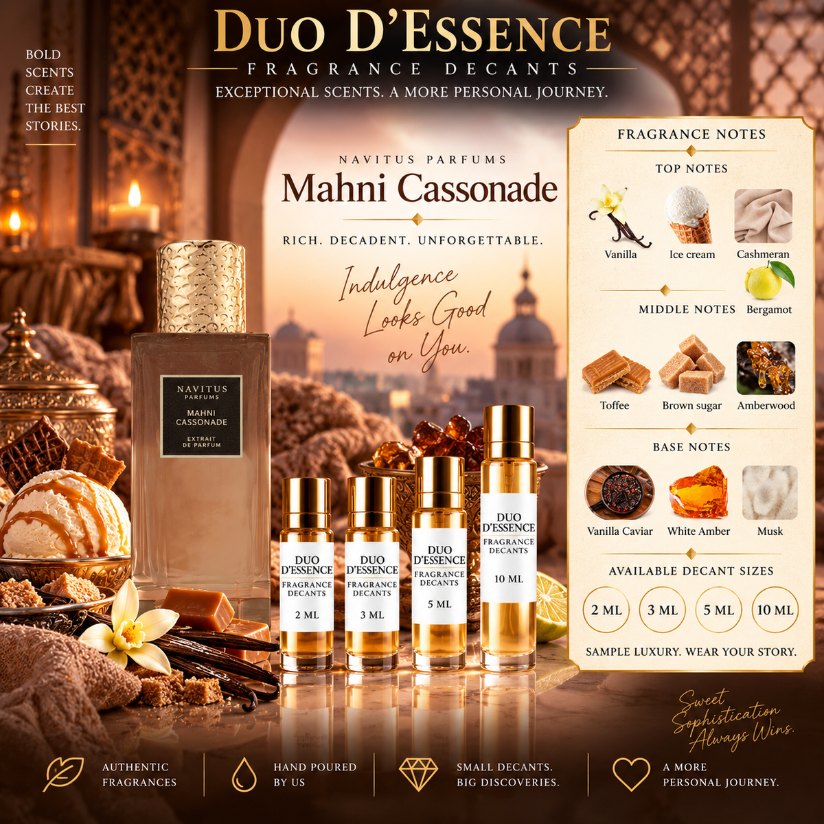 Navitus Parfums Mahni Cassonade – Fragrance Decant
