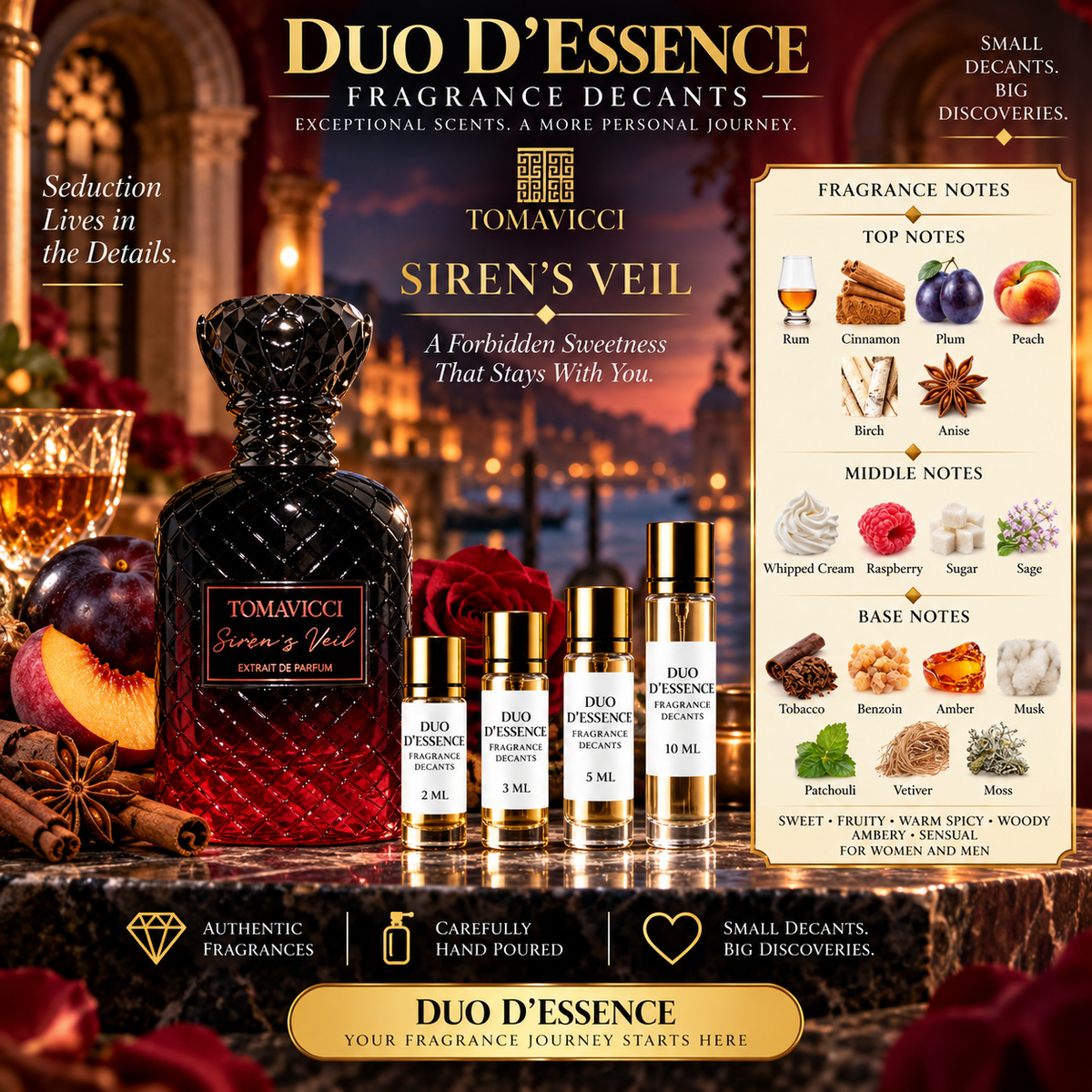 Tomavicci Siren’s Veil – Fragrance Decant