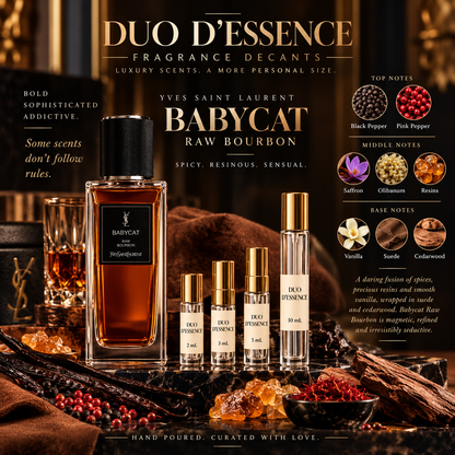 Yves Saint Laurent Babycat Raw Bourbon – Fragrance Decant