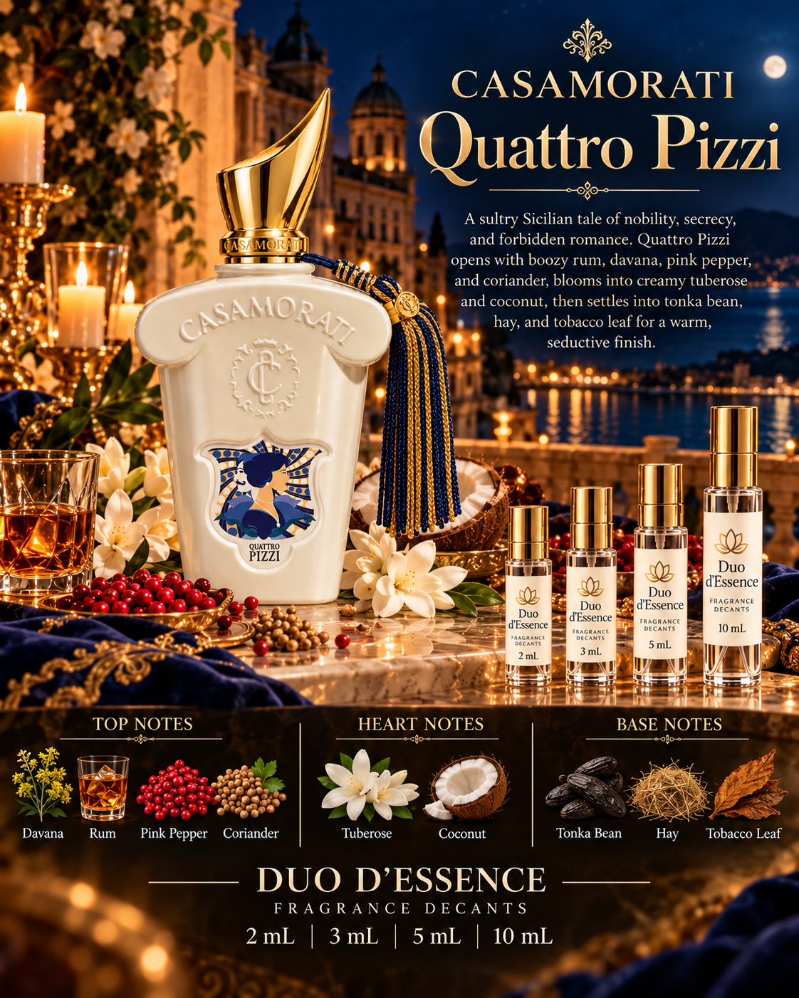 Xerjoff Casamorati Quattro Pizzi – Fragrance Decant